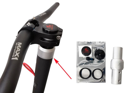 MONORIM EB V1 Uchwyt do kierownicy rowerowej do Xiaomi M365 / PRO / PRO 2 / 1S / Mi 3 / Essential - kolor SREBRNY