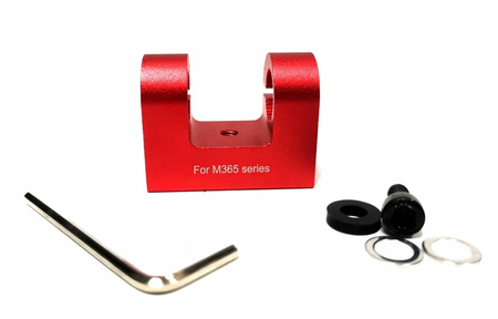 Uchwyt Błotnika MONORIM FS adapter podkładka Xiaomi M365 / M365 PRO / PRO 2 / 1S / Essential / Mi 3 - CZERWONY