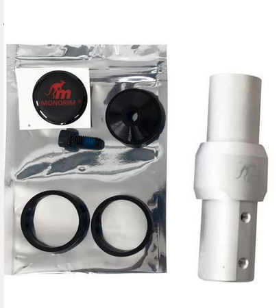 MONORIM EB V1 Uchwyt do kierownicy rowerowej do Xiaomi M365 / PRO / PRO 2 / 1S / Mi 3 / Essential - kolor SREBRNY