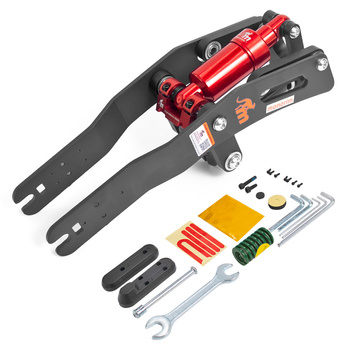 Zawieszenie Monorim MF0 do Ninebot F20 / F30 / F40 - kolor Czerwony/Czerwony
