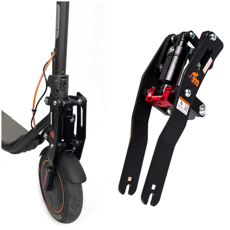 Zawieszenie Monorim MF0 do Ninebot F20 / F30 / F40 - kolor Czarny/Czerwony